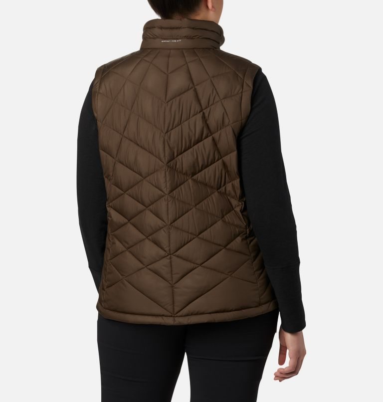 Women's Columbia Heavenly Vest Dark Brown | Plus Size CA-G8016